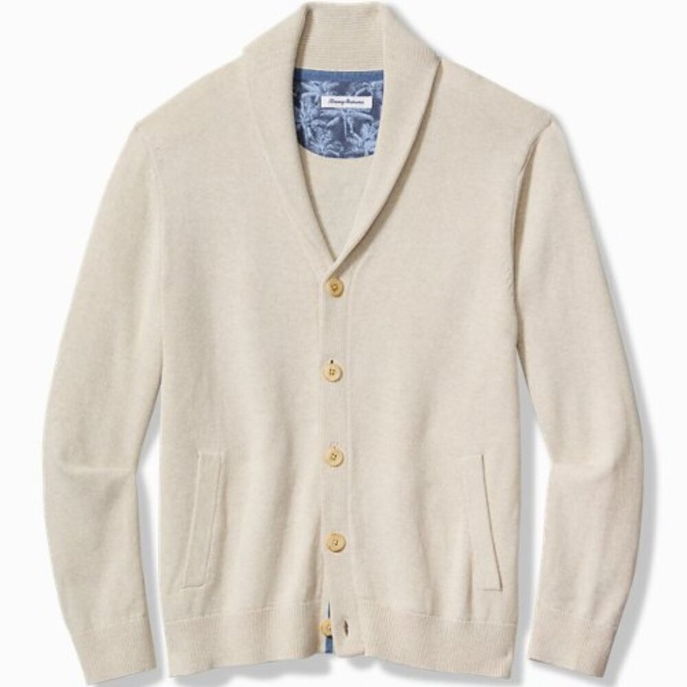 NWT Tommy Bahama Palm Perfection Shawl Cardigan Sweater $198 XXXL